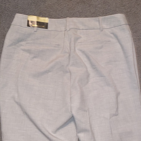 NWT Womens 8 Worthington “Perfect Trousers” Grey/Cream Dress Pants - Picture 5 of 6